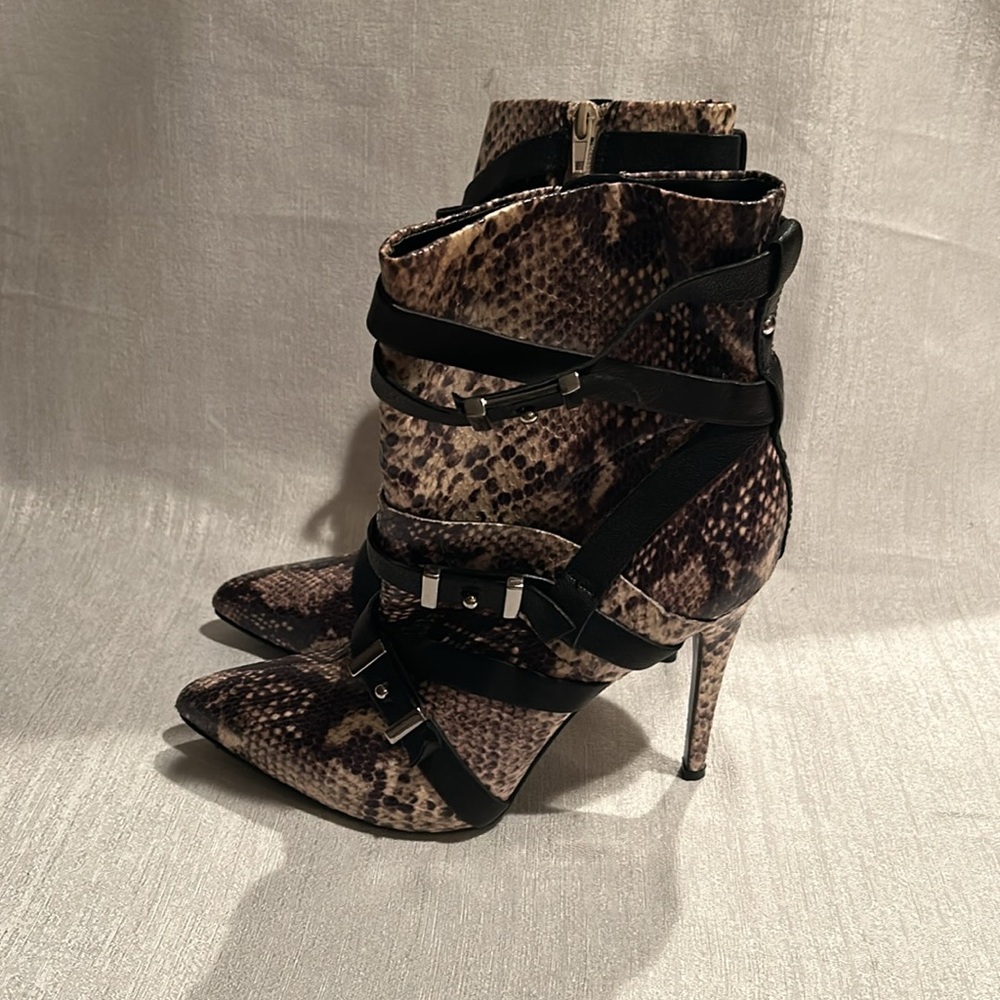 Guess Pointed Toe Snake Skin Stilettos - image 3